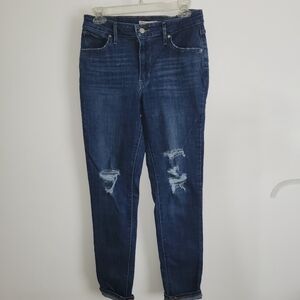 Women's Blue Distressed Jeans